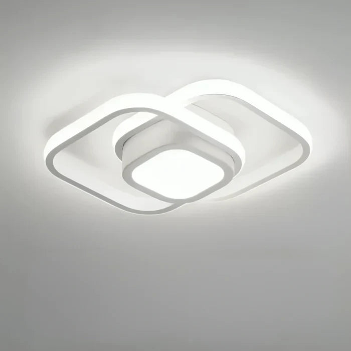 Modern LED Ceiling Lamp with Double Ring Design - Twilight Rings | Bowlift