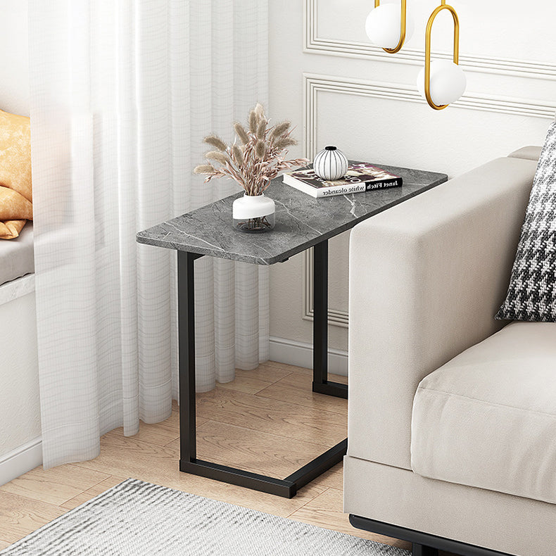 BowLift | ModernoCurve C-Side Table | MDF Tabletop | Modern Design | Space-saving | Perfect for Living Room & Bedroom