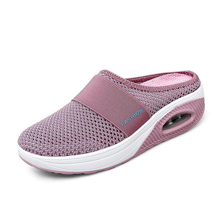 BowLift | Flat Slingback Sandals Made of Mesh