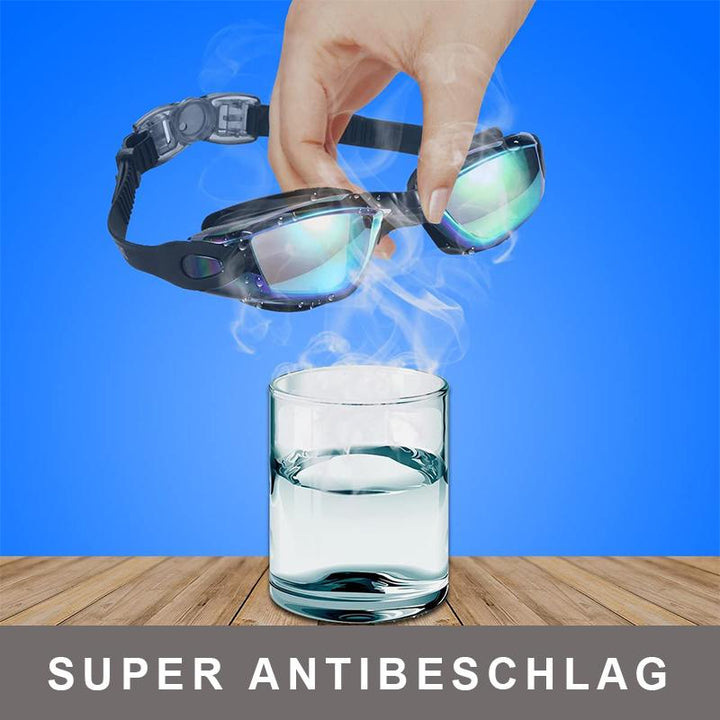 BowLift | No leak anti-fog UV protection triathlon swim goggles