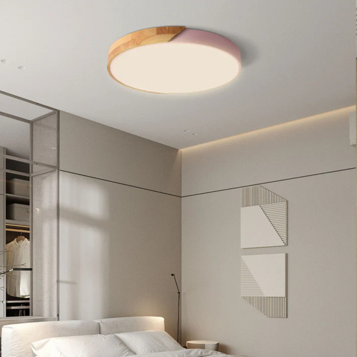 BowLift | Scandinavian Wooden LED Ceiling Lamp