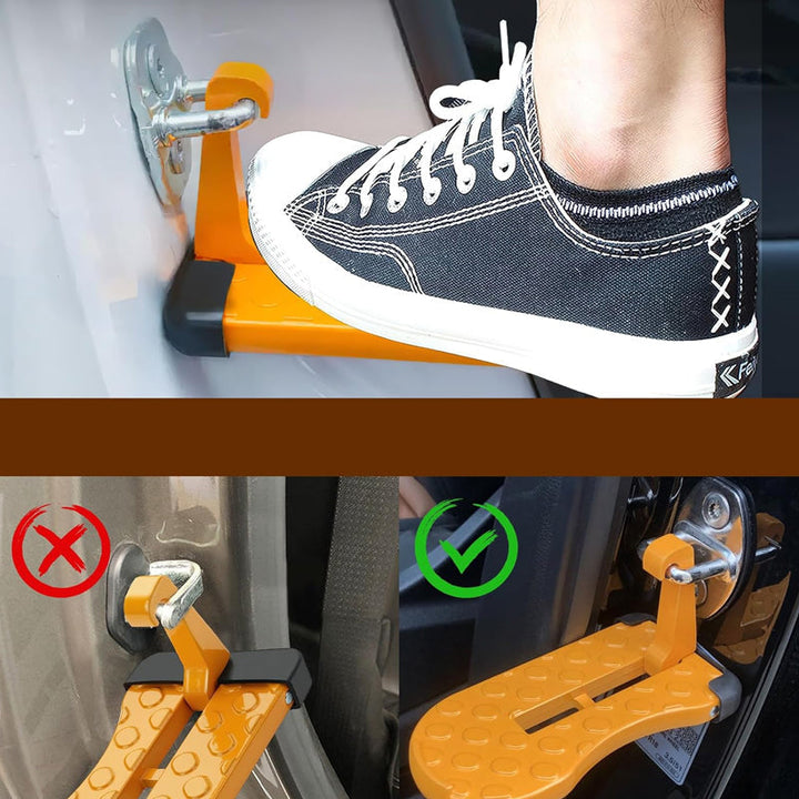 U-shaped door threshold bolt with safety hammer | Bowlift