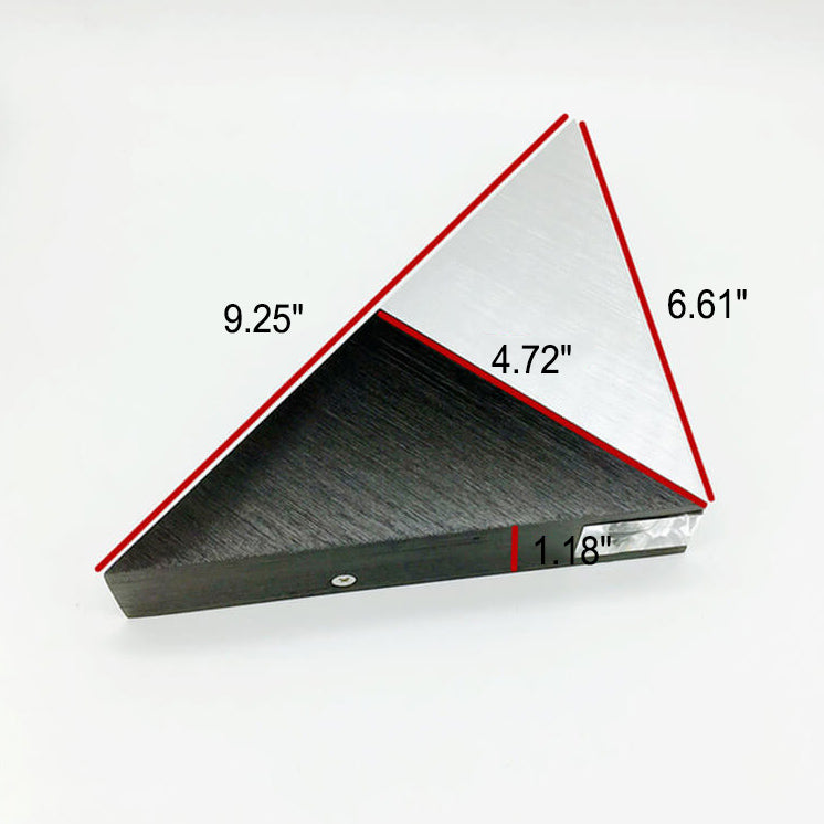 BowLift | TriLumina Prism LED Wall Light | Creative Pyramid Design | Aluminum & Acrylic | Colored Light Options