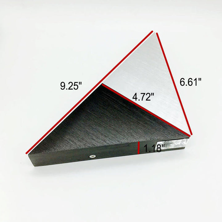 BowLift | TriLumina Prism LED Wall Light | Creative Pyramid Design | Aluminum & Acrylic | Colored Light Options