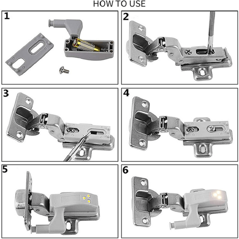Inner hinge LED sensor light for kitchen bedroom Bowlift