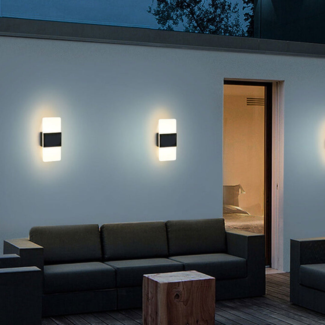 BowLift | LumaZen Solar LED Wall Lamp | Weatherproof | Solar Powered Outdoor Lighting | Garden & Patio Decor