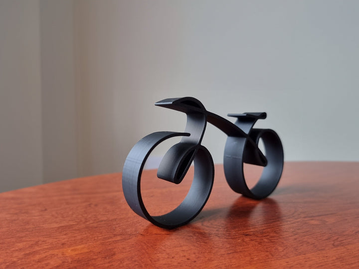 BowLift | Elegant minimalist bicycle sculpture wireframe style