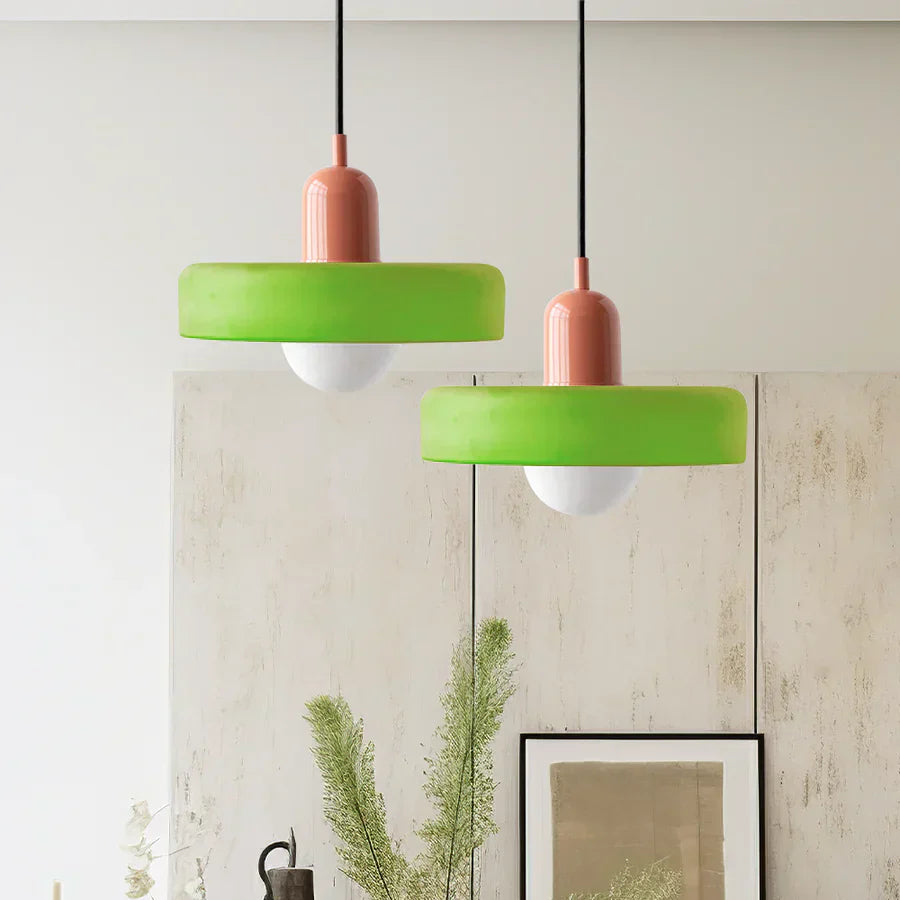 Scandinavian Pendant Light for Living Room and Dining Room – Minimalist Design with AdjustaBowlifte Height – Glass | Bowlift