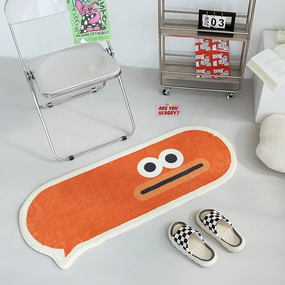 BowLift | Home Bedroom Oval Plush Rug – Cozy and Creative Bedside Carpet