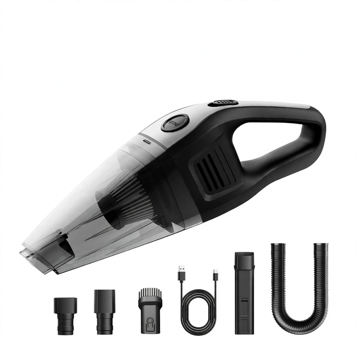 Portable car vacuum cleaner with battery