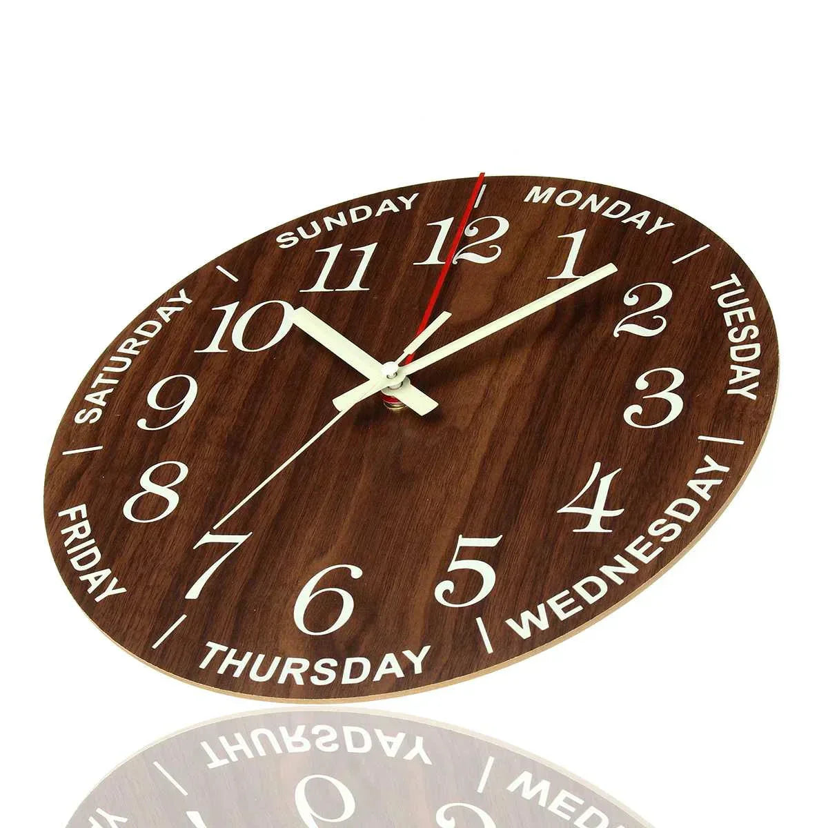 BowLift | Glowtic Illuminating Wall Clock | Wood Design | Silent | Night Light | Nordic Style | Gift Idea