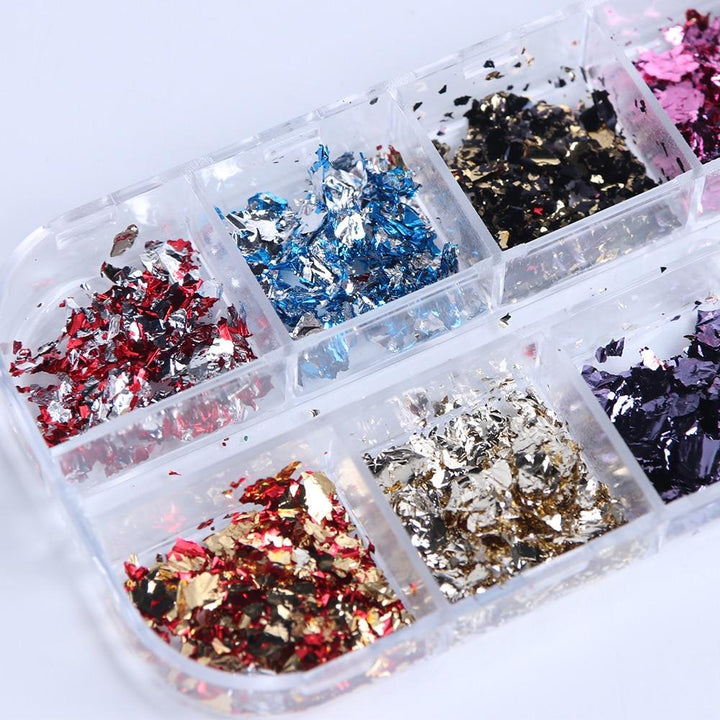 12 Pack Nail Art Foil Paper | Bowlift