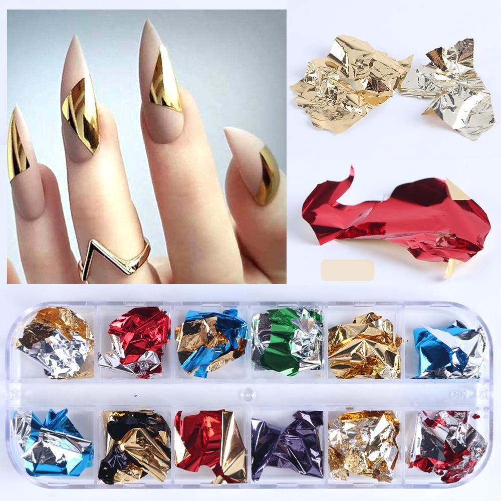 12 Pack Nail Art Foil Paper | Bowlift
