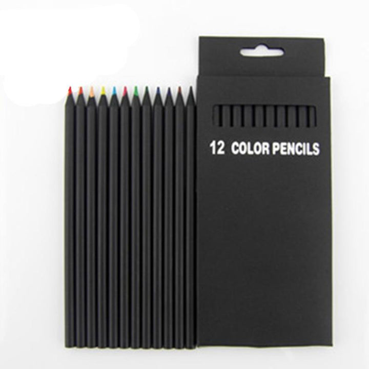 12 Set Colored Wooden Pencils | Bowlift