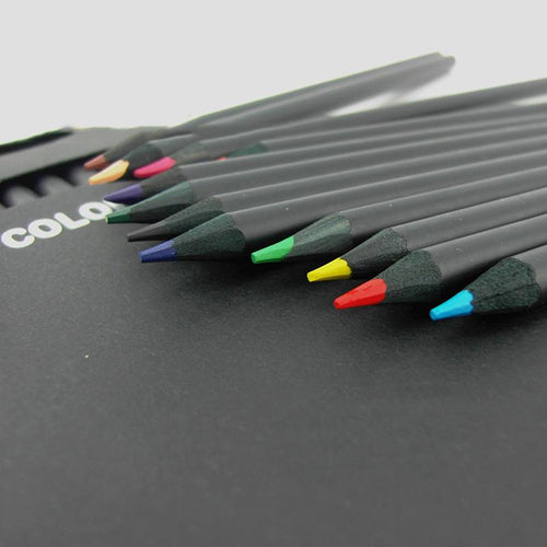 12 Set Colored Wooden Pencils | Bowlift
