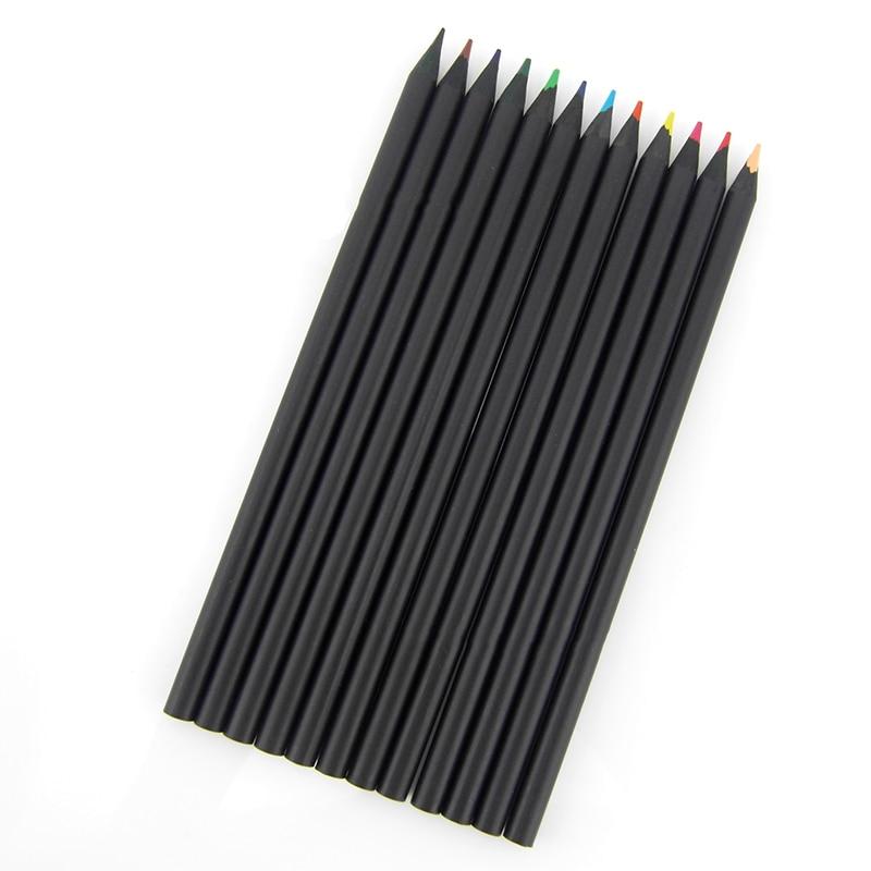 12 Set Colored Wooden Pencils | Bowlift