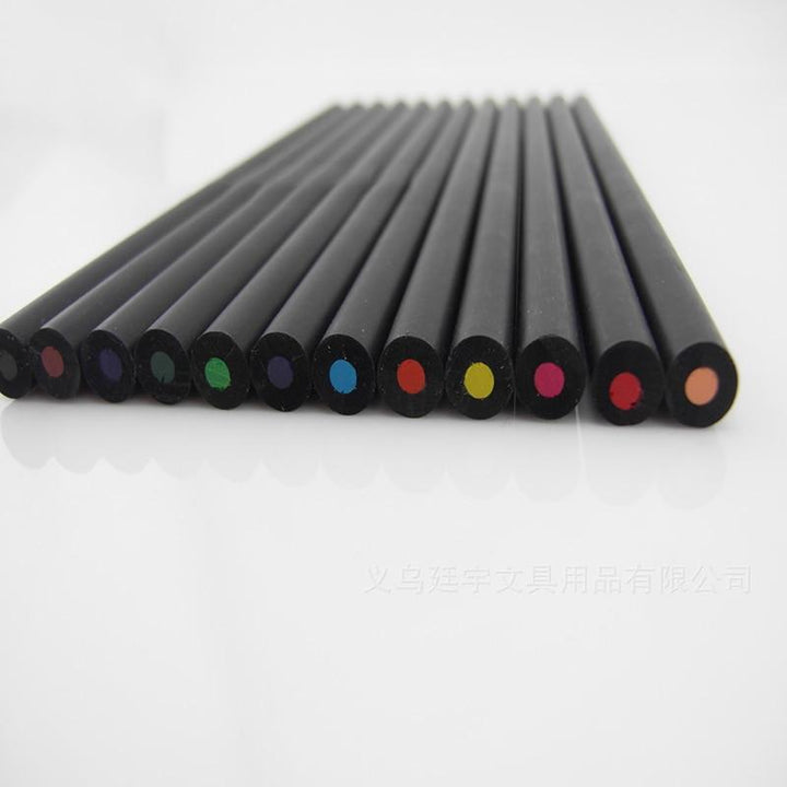 12 Set Colored Wooden Pencils | Bowlift