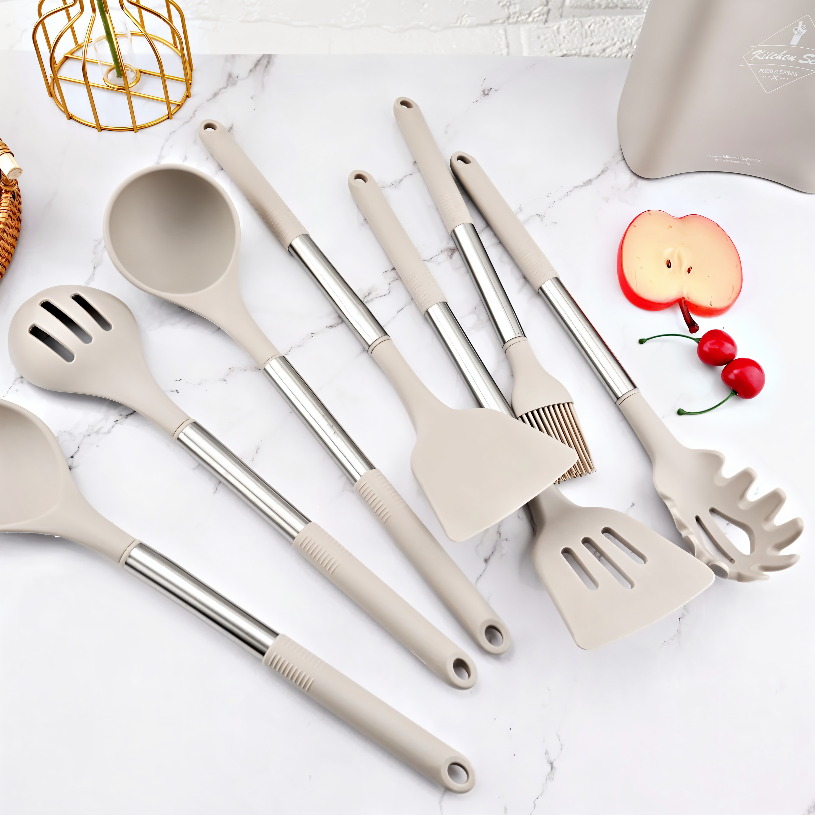 BowLift | 12-Piece Silicone Kitchen Utensil Set – Culinara Pro