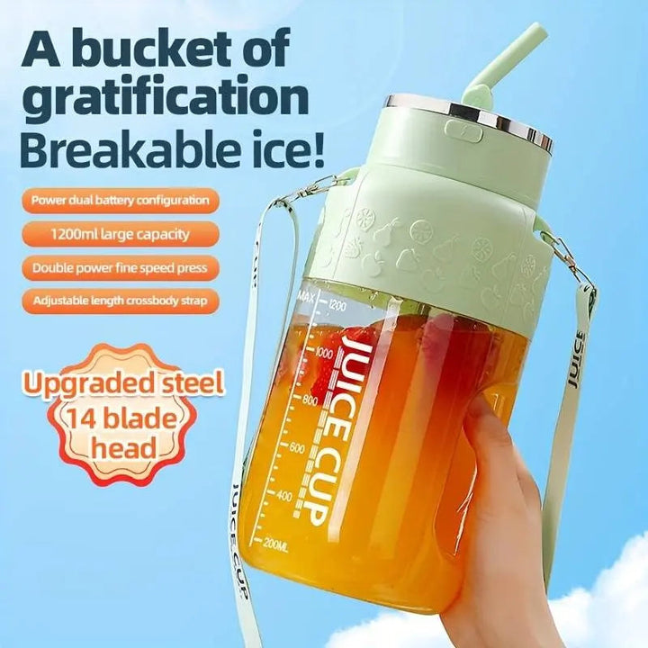 BowLift | 1200ml portable fruit juice blender – Blend & drink at picnic or workout