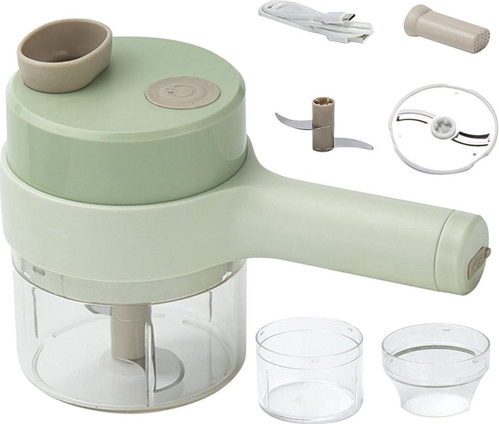 BowLift | SnijGemak 4-in-1 Electric Vegetable Slicer – Rechargeable & With Collection Bin