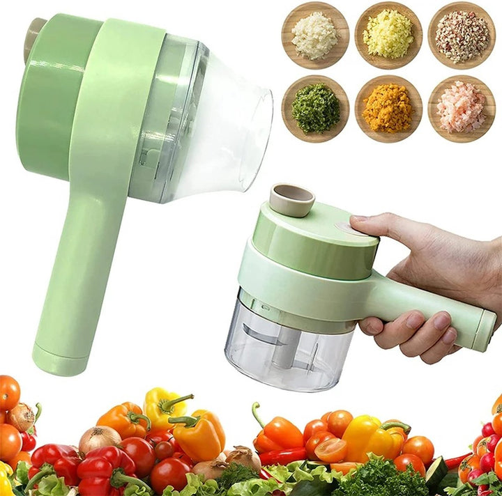 BowLift | SnijGemak 4-in-1 Electric Vegetable Slicer – Rechargeable & With Collection Bin