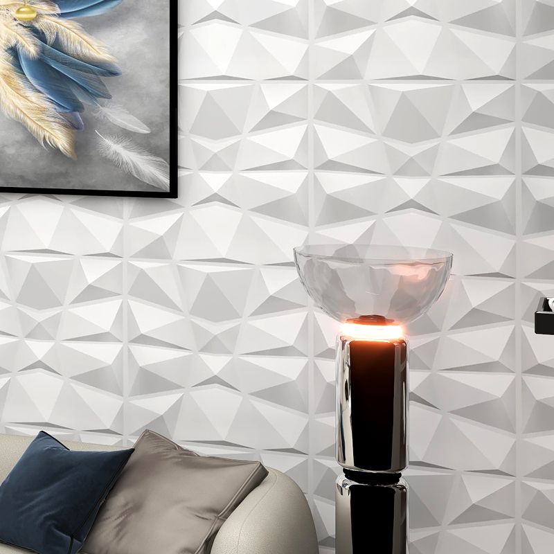 BowLift | Modern Zinc Back Wall Panel Smooth Upholstered Wall Ceiling in Black and White
