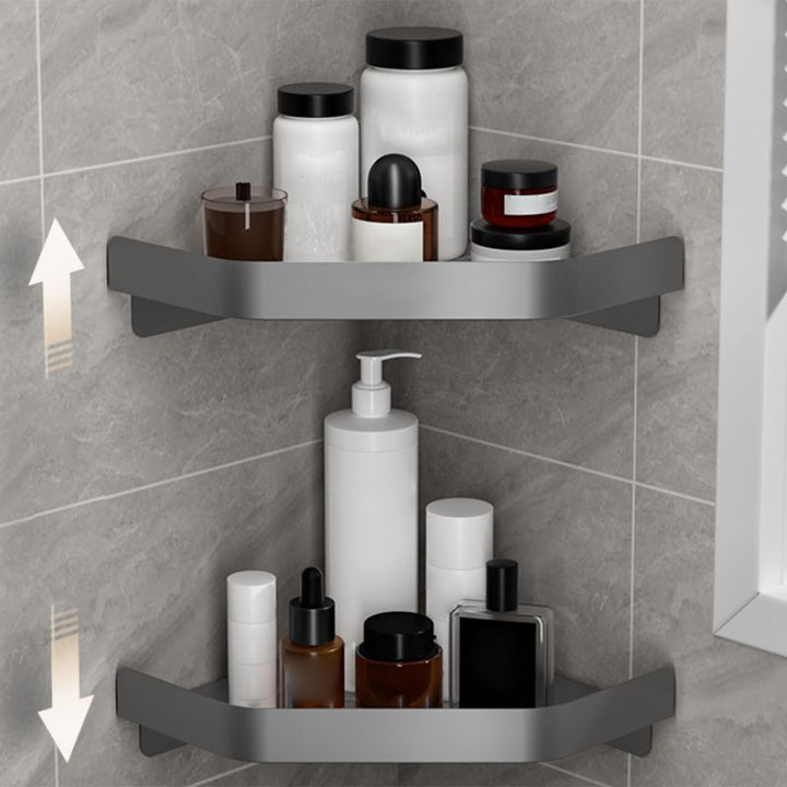 BowLift | Modern Gray Bathroom Accessory Kit Paper Holder Bath Shelf Bathroom Hardware Set