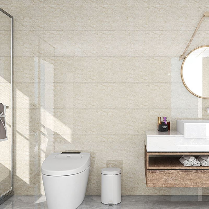 BowLift | Modern Splash Guard Wallpaper Marble Print Self-Adhesive Splash Guard Tile for Bathroom