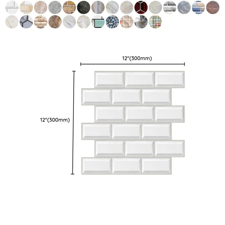BowLift | Plastic Peel-and-Stick Tiles Indoor Subway Tiles Wallpaper with Waterproof