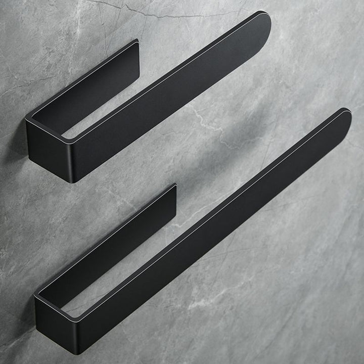 BowLift | Modern Towel Ring Bathroom Hardware Set Stainless Steel/Black Bath Hardware Set