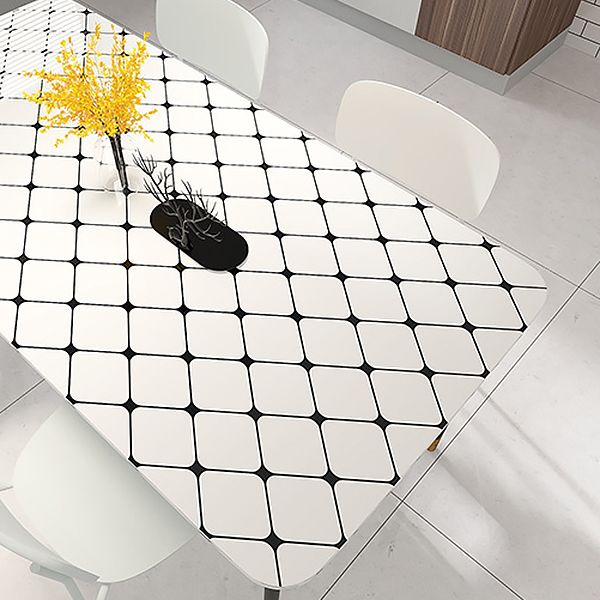 BowLift | White Peel & Stick Tile Mirror Plastic Grid Wallpaper for Kitchen and Bathroom