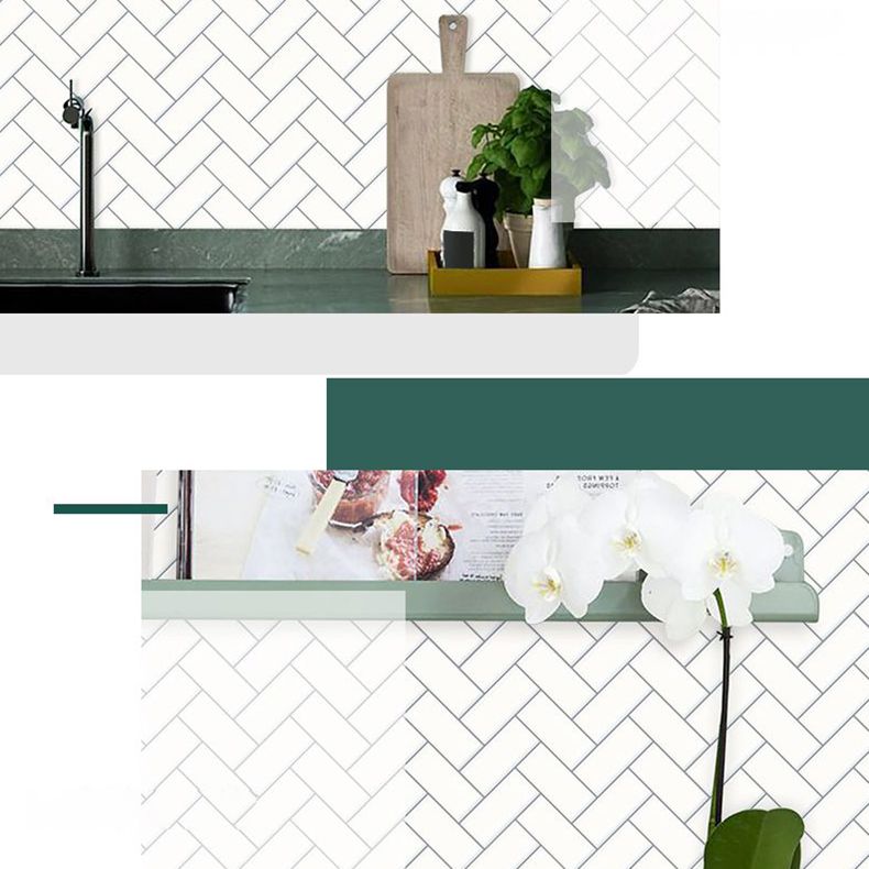 BowLift | Square Peel & Stick Mosaic Tile Herringbone Peel and Stick Wall Tile