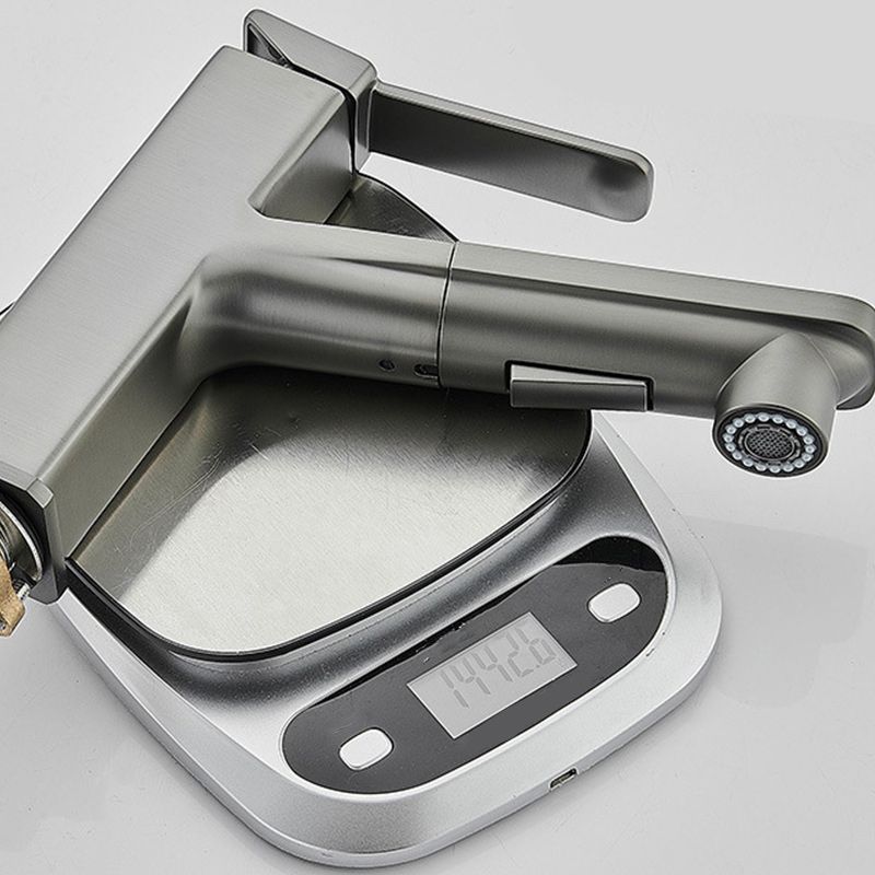 BowLift | Contemporary Container Faucet Lever Handles Low Arc Copper Container Faucet