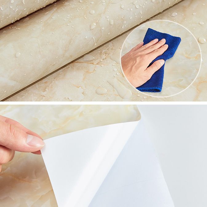 BowLift | Rectangular Marble Pattern Single Plate Waterproof Back Wall Tiles