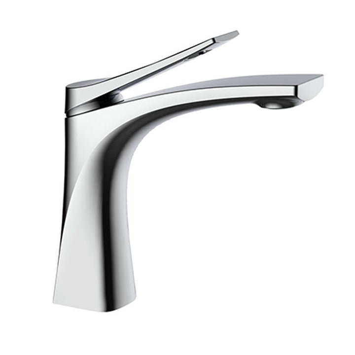 BowLift | Modern Vessel Faucet Brass Lever Handles Low Arc with Water Hose Bathroom Vessel Faucet