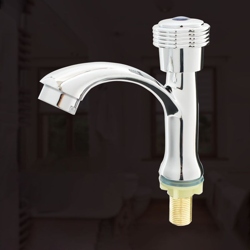 BowLift | Modern Bathroom Faucet Chrome Knob Handle with Water Hose Basin Faucet