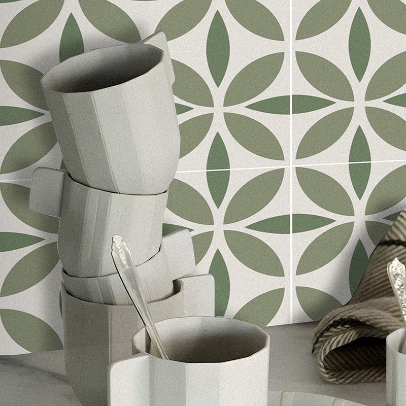 BowLift | Indoor Vinyl Tiles Floral Pattern Peel and Stick Waterproof Square Vinyl Tile
