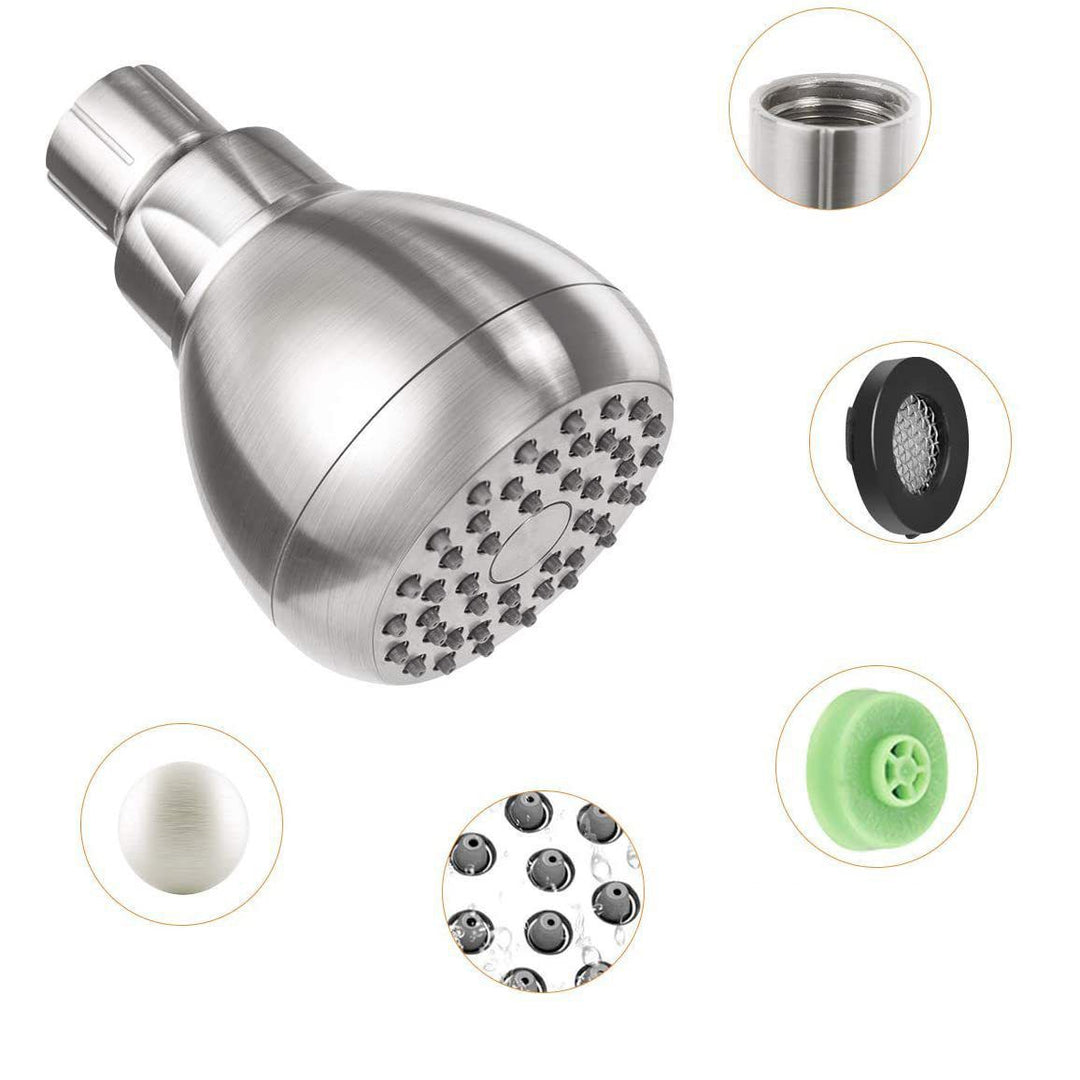 BowLift | Modern Style Handheld Showerhead Wall Mount Round Standard Showerhead