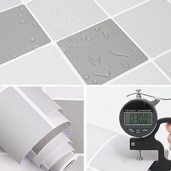 BowLift | Modern Peel & Stick Tile Plastic Grid Peel/Stick Splash Guard Tile for Shower