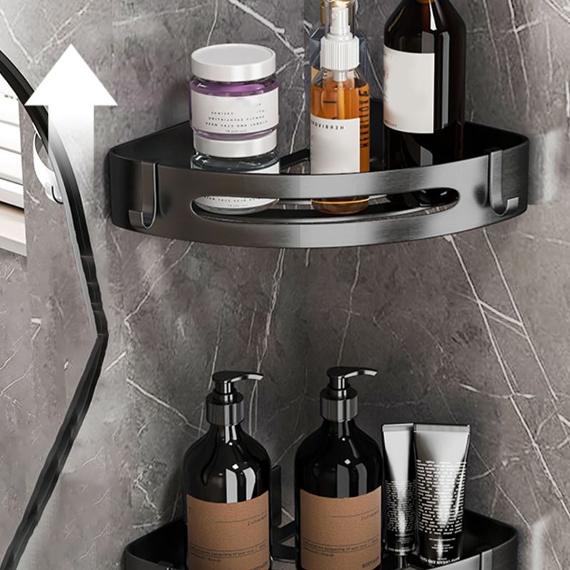 BowLift | Modern gray bathroom accessory set bathroom shelf bath hardware set
