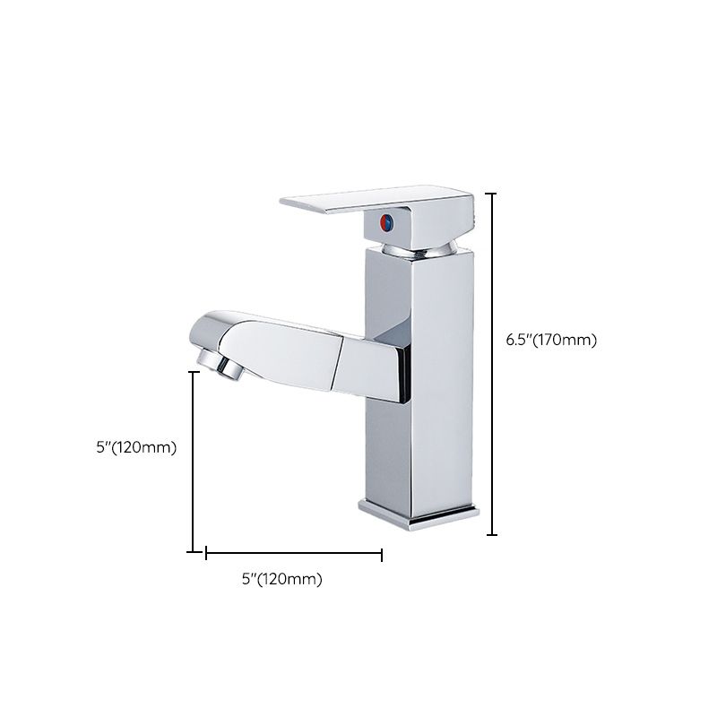 BowLift | Modern Pull-Out Single-Handle Faucet Bathroom Sink Faucet