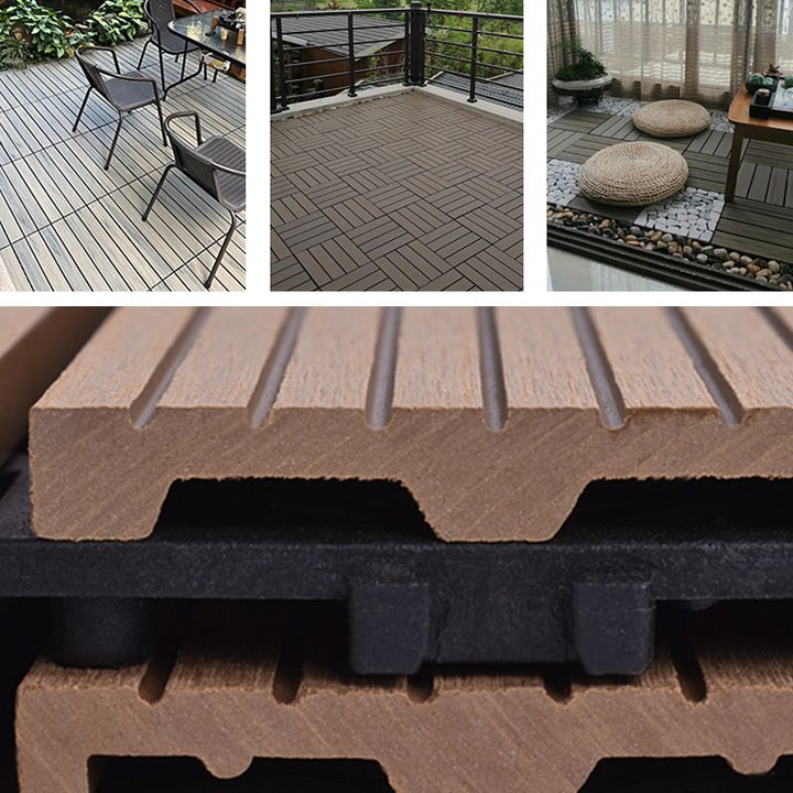 BowLift | Modern plastic wood laminate deck outdoors, mold-resistant laminate