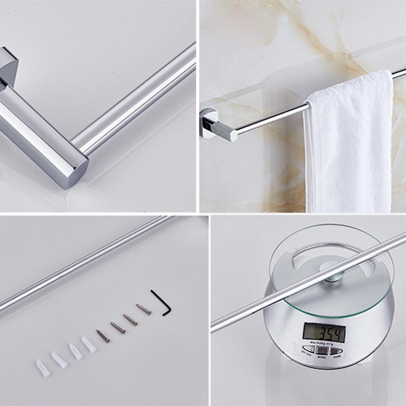 BowLift | Contemporary Bathroom Accessories Hardware Set in Silver Metal