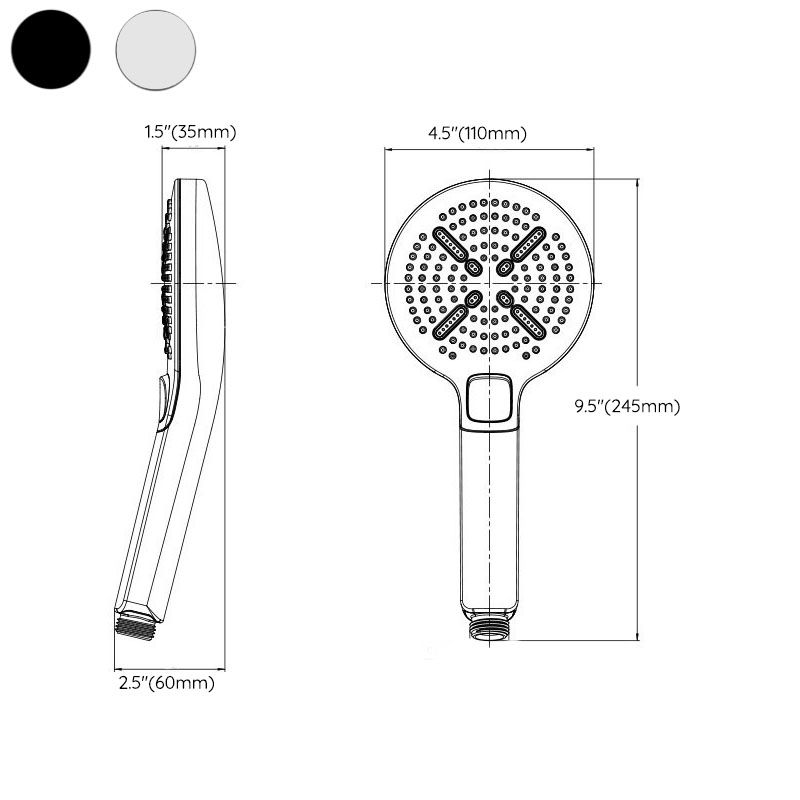 BowLift | Contemporary Handheld Shower Self-Cleaning Wall-Mounted Handheld Shower