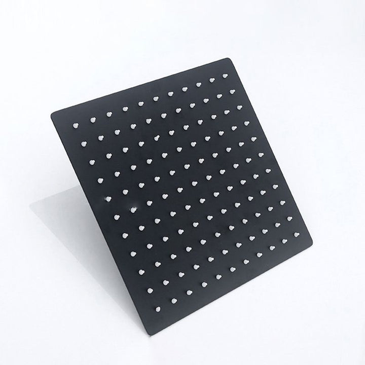 BowLift | Black Square Fest Shower Head Modern Style Wall Mounted Shower Head