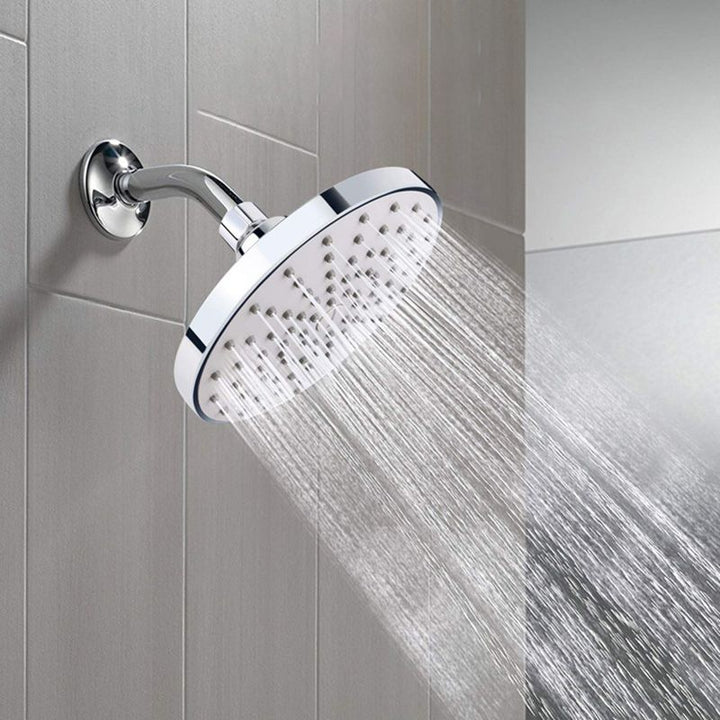 BowLift | Round Fest Shower Head Silver Single Jet Wall Mounted Shower Head