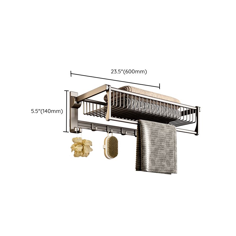 BowLift | Modern Gray Bathroom Set Paper Holder Bathroom Shelf Bathroom Hardware Set