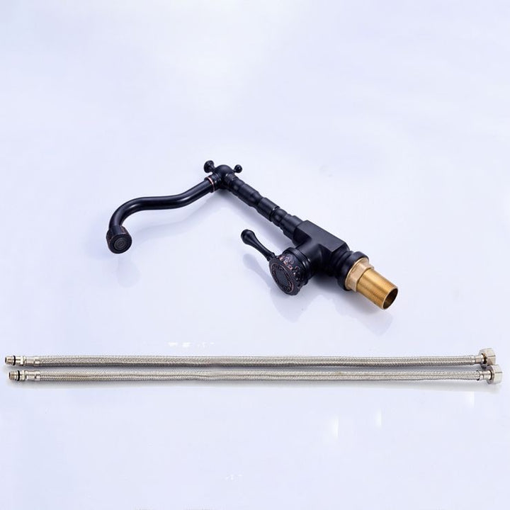 BowLift | Glam Style Sink Faucet with Swivable Spout and Lever Handle