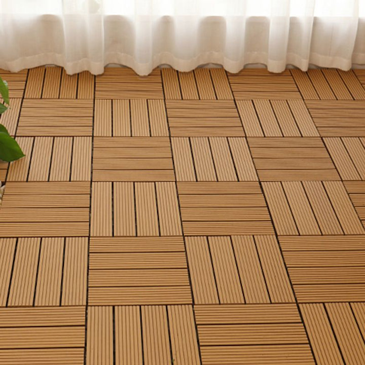 BowLift | Square PVC Deck/Patio Floor Tiles Interlocking Installation Outdoor Patio Tiles