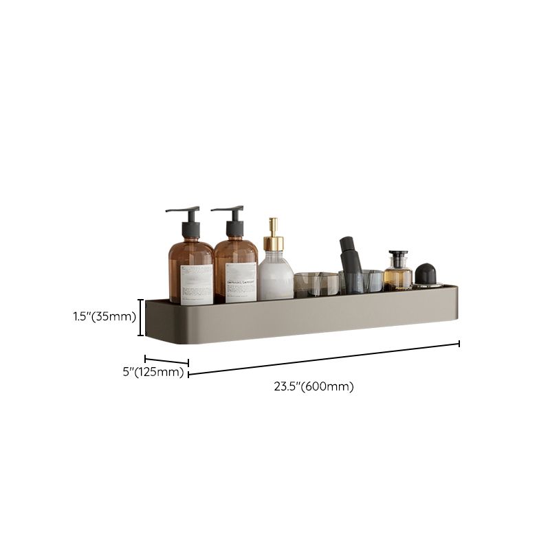 BowLift | Contemporary Aluminum Bathroom Accessory Set Grey Bath Shelf